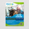 Thrive Pet Healthcare Hiring Poster